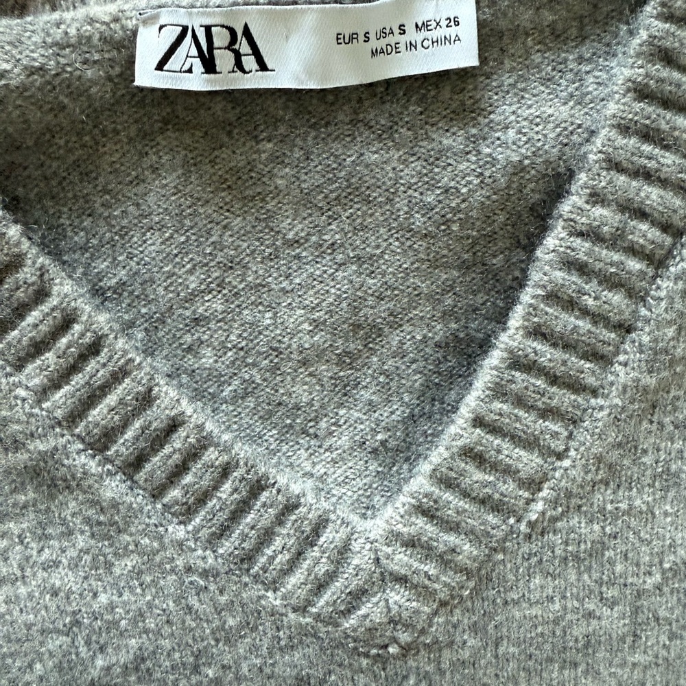 Zara Gray Sweater Vest